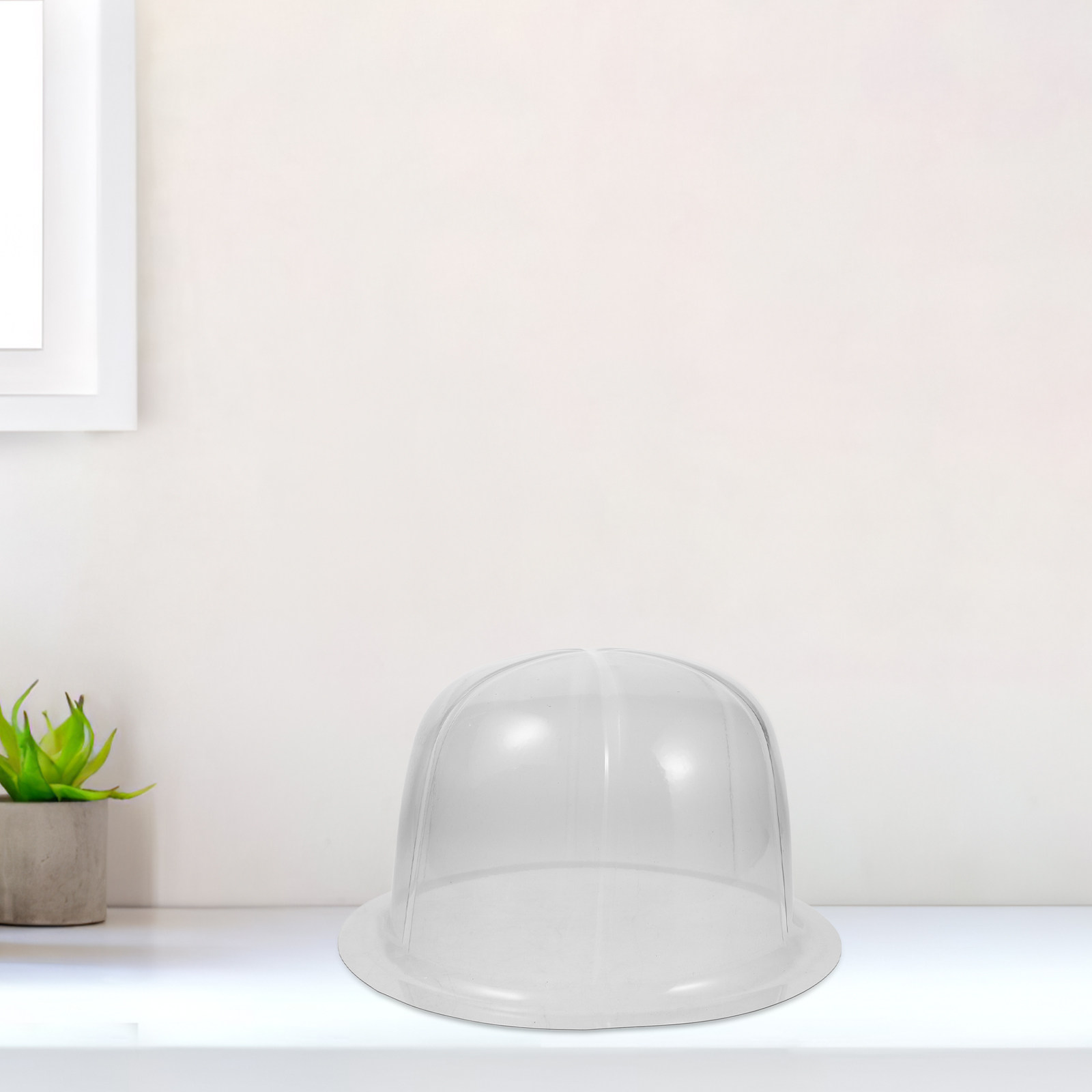 Plastic Dome Clear - 10 Buah Penyangga Topi Plastik Transparan