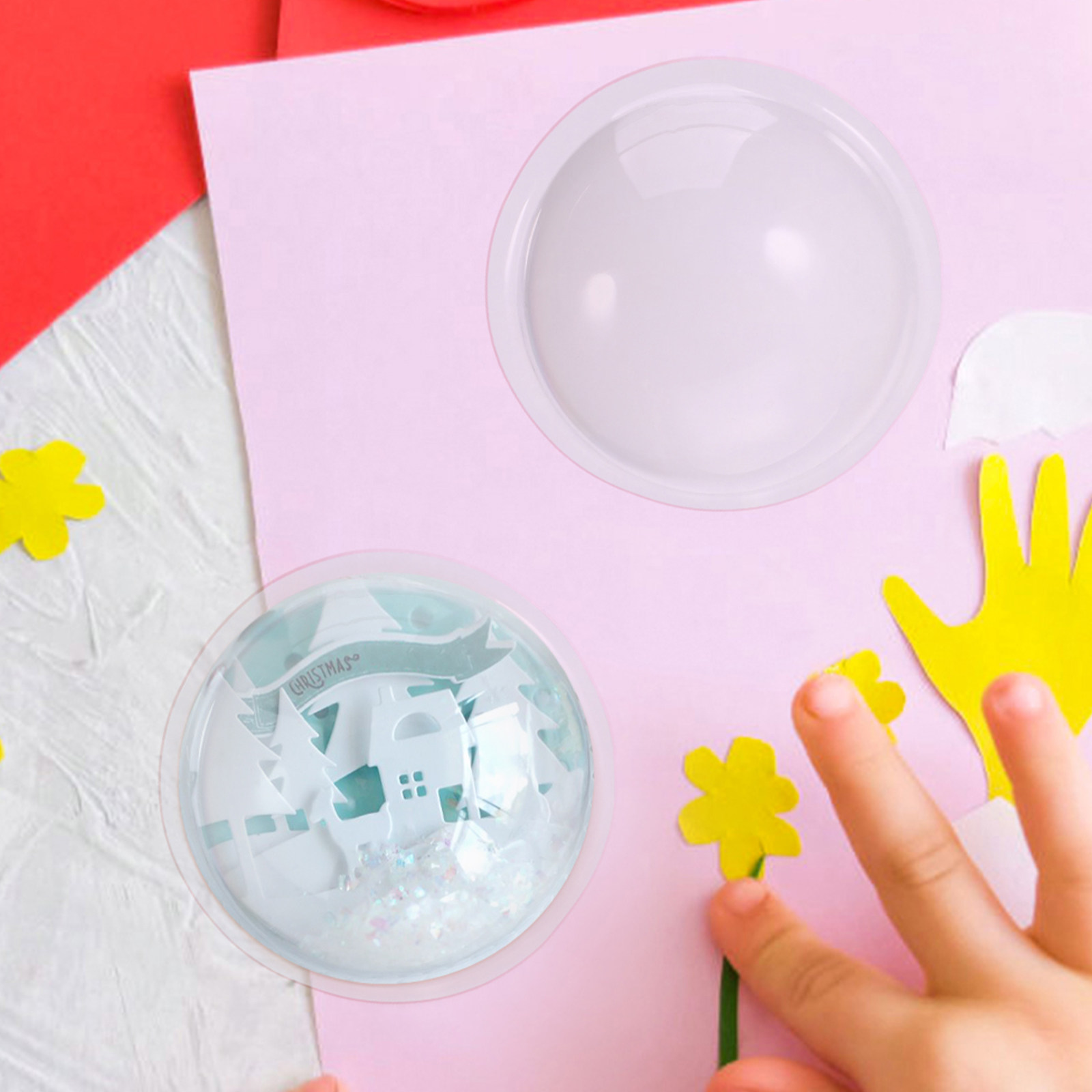 30Pcs Kubah Hiasan Plastik - P - Plastic Dome Clear ulasan dan harga