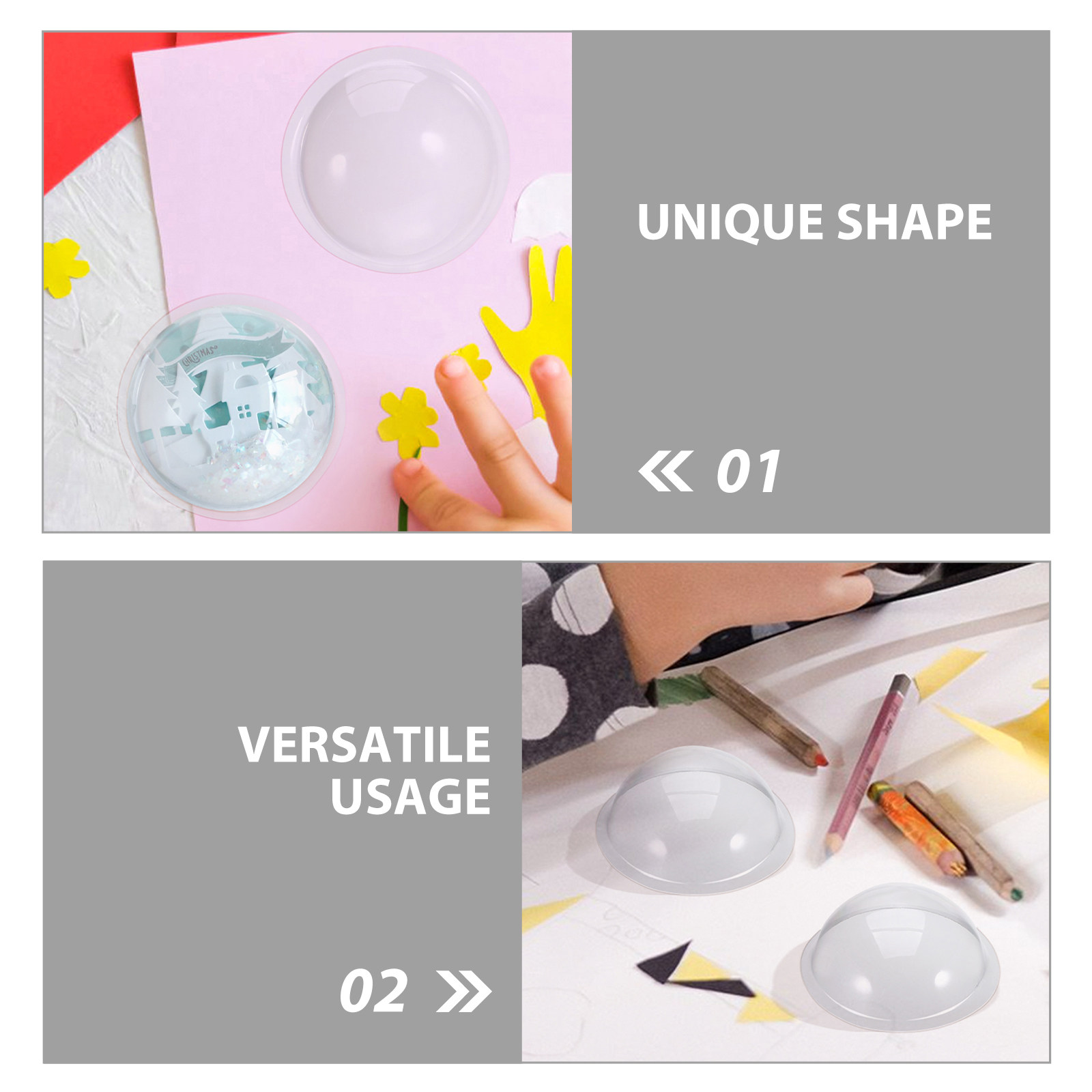 30Pcs Kubah Hiasan Plastik - P - Plastic Dome Clear ulasan dan harga