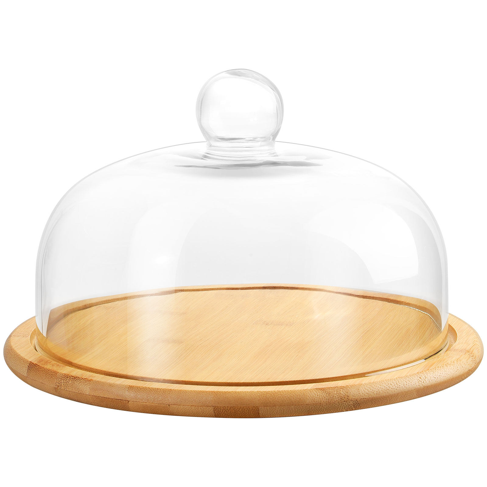 1Set Penutup Kubah Kaca Kue, S - Plastic Dome Clear ulasan dan harga